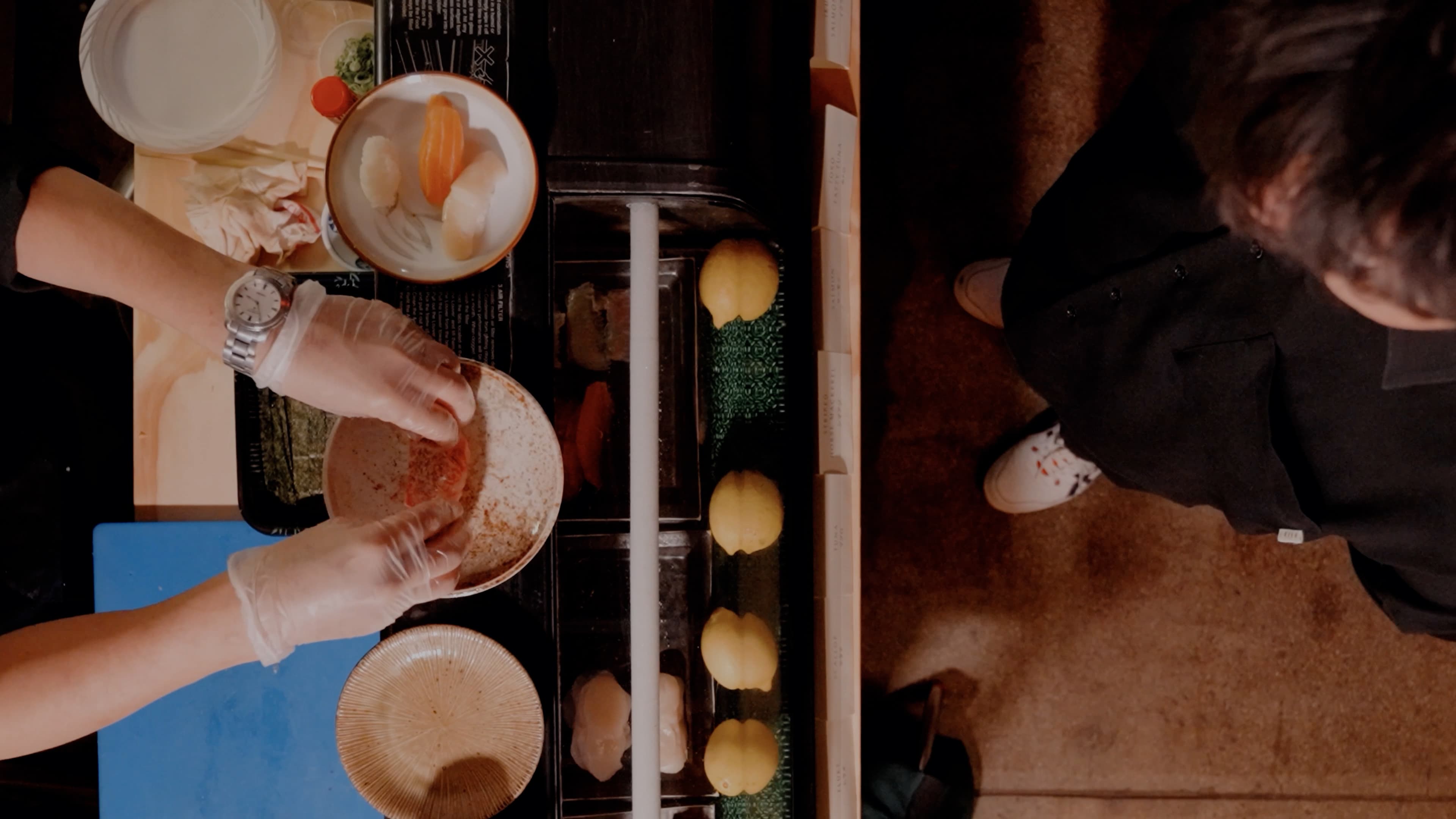 Kitchen prep overhead